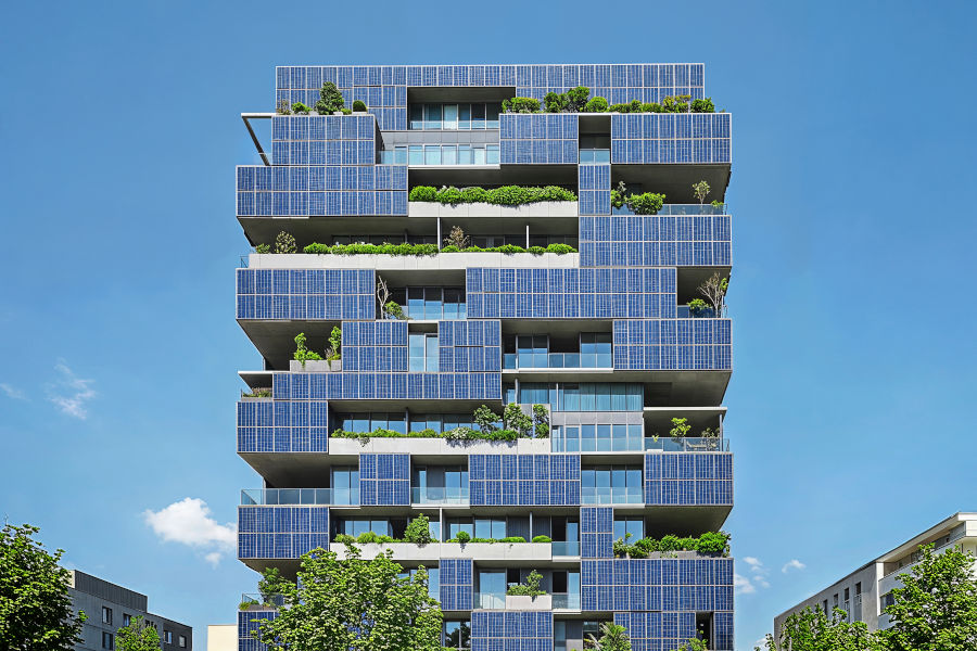 panouri solare pe bloc